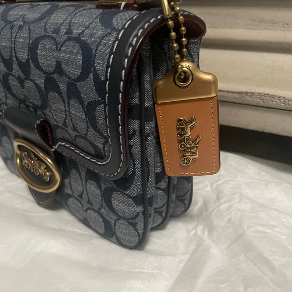 Coach | Bags | Coach Riley Top Handle 22 In Signature Chambray | Poshmark